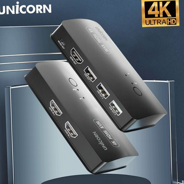 2포트 kvm 스위치 hdmi kvm 스위치 데스크탑 노트북 - 상품 이미지
