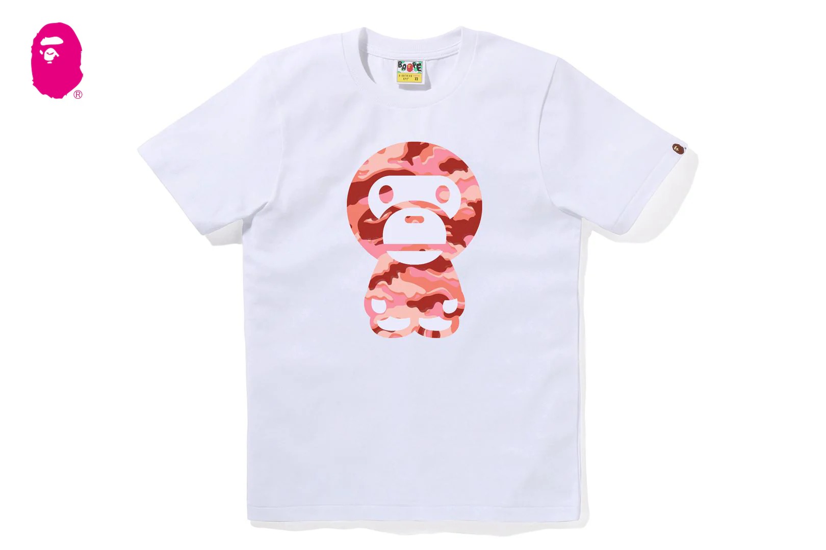 베이프 우먼즈 반팔티 GLITCH WOODLAND CAMO BIG BABY MILO TEE 2M30-210-021 - 상세 이미지 3