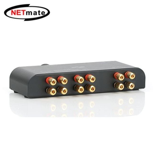 선명한 NETmate 2채널 오디오 스피커 스위치 선택기 셀렉터 분배기 NM-GS270 - 상품 이미지