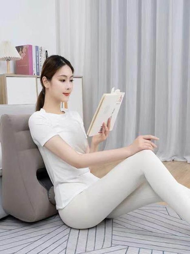 삼각쿠션 에어쿠션 엎드리는 등쿠션 등받이쿠션 쇼파 그레이(입으로 불어 스타일) - 상세 이미지 4