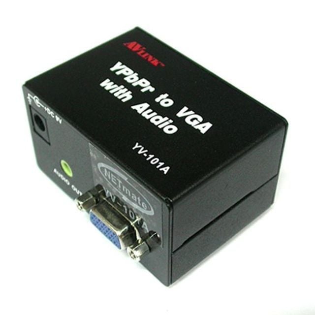선명한 변환 넷메이트 RGB VGA to 컴포넌트 영상 컨버터 YV101A - 상품 이미지