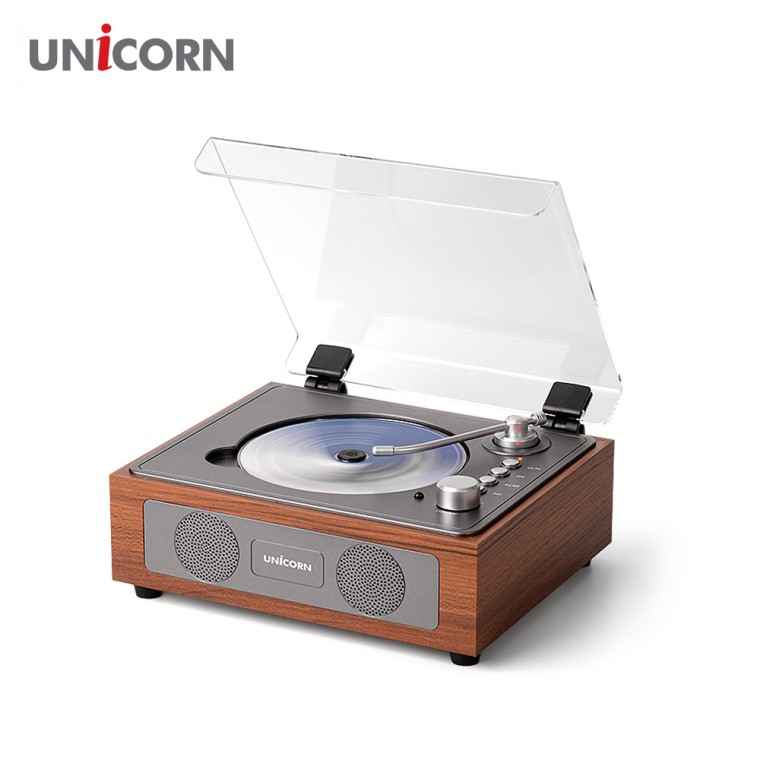 감성적인 유니콘 레트로 엔틱 휴대용 블루투스 무선 CD 플레이어 리모컨 포함 MF-500CD - 상품 이미지