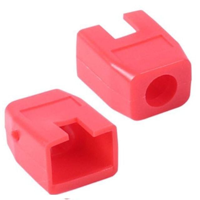 튼튼한 인터넷 랜선 RJ45 각부트 보호캡 덮개 레드 100개 6파이 - 상품 이미지