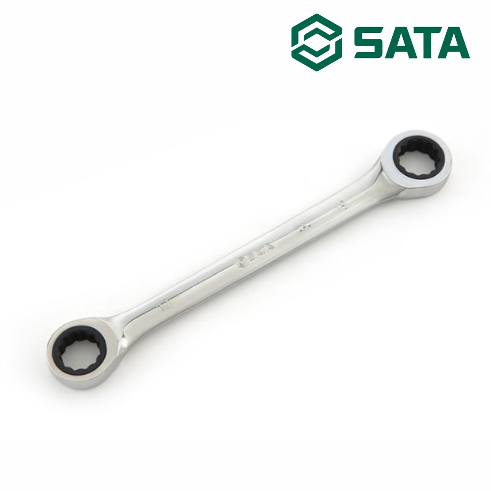 사타 SATA 양구 옵셋 기어렌치 10x11mm 151mm 46202 볼트 너트 깔깔이 렌찌 스패너 - 상품 이미지
