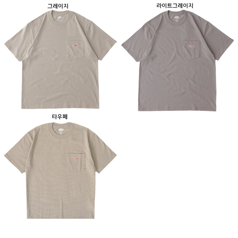 단톤 로고 포켓 반팔티셔츠 남성 여름티셔츠 DT-C0198TCB 26SS 이미지 4