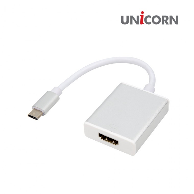 편리한 유니콘 C타입 to HDMI 비디오 변환 컨버터 젠더 CV-600 - 상품 이미지