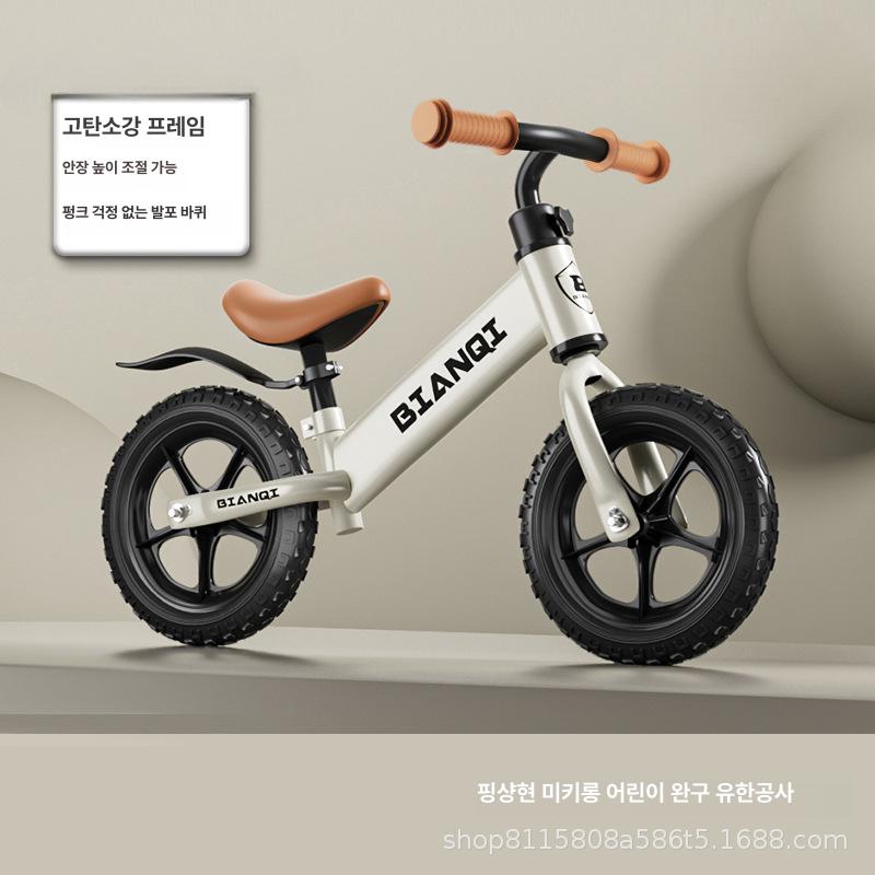 무발자전거 슬라이드 학습용 밸런스카 K12 화이트 폼 휠 (선물 없음) 이미지 6