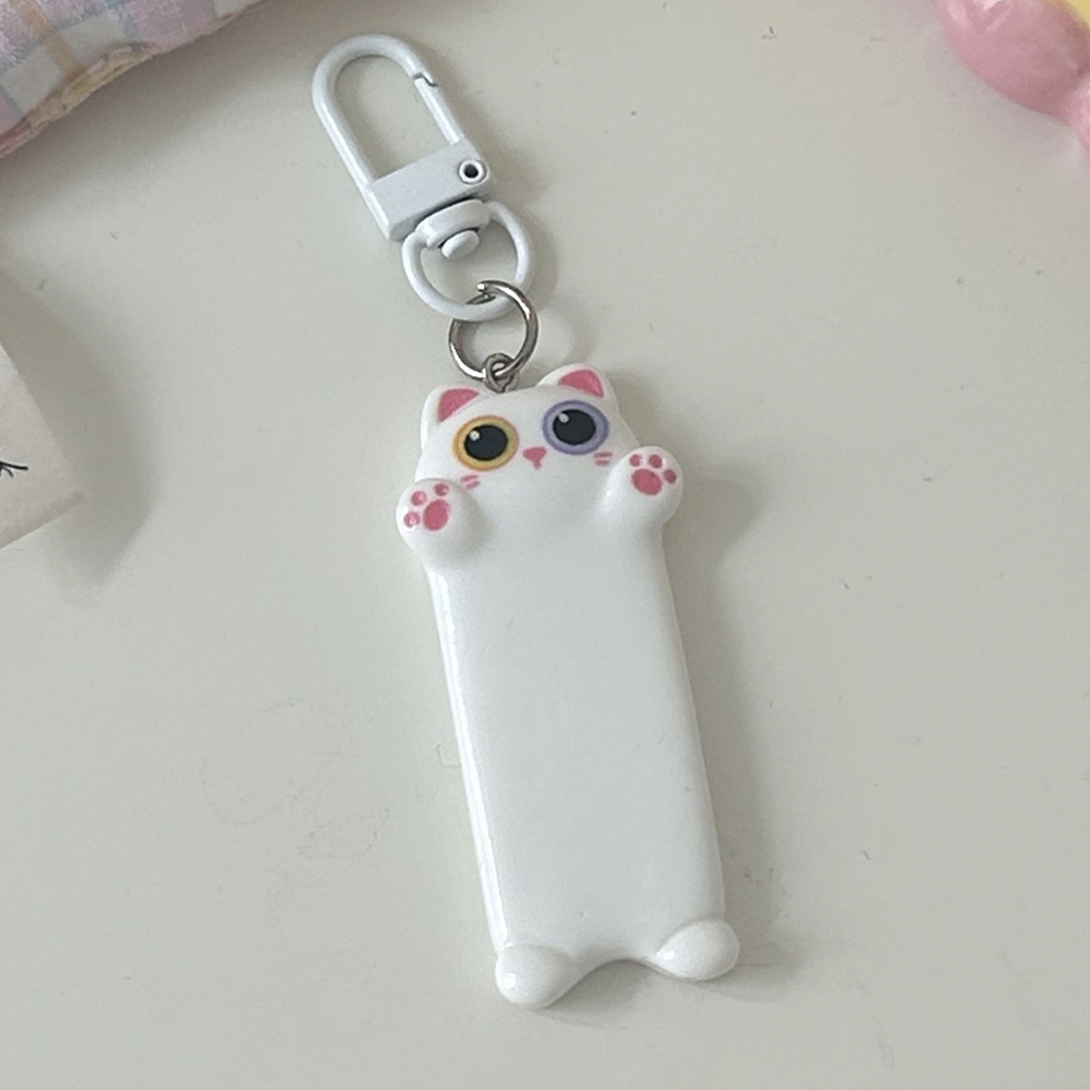 미니 고양이키링 가방고리 키홀더 열쇠고리 핑크 1P - 상품 이미지