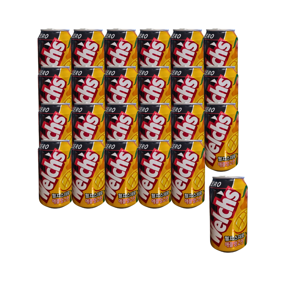 웰치스 제로 애플망고 355ml x24개 탄산음료