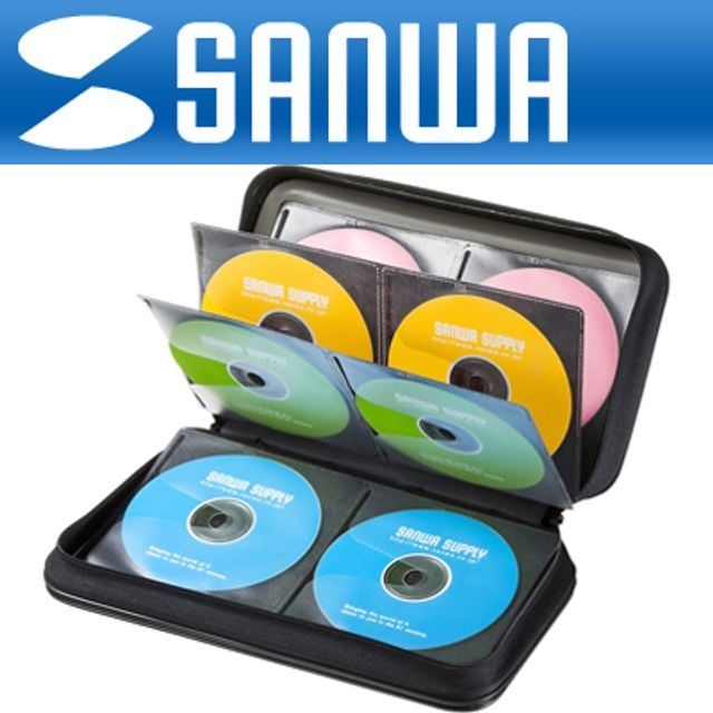 안전한 CD DVD 블루레이 세미하드 수납 보관함 앨범 케이스 블랙 New 96매 - 상품 이미지