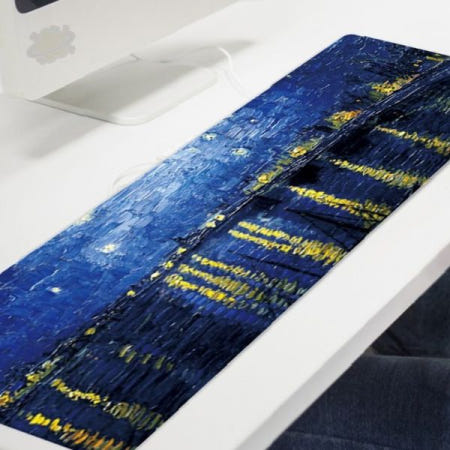 별이빛나는밤 감성 책상 키보드 장패드 대형 게이밍 마우스패드 미끄럼방지 사무실