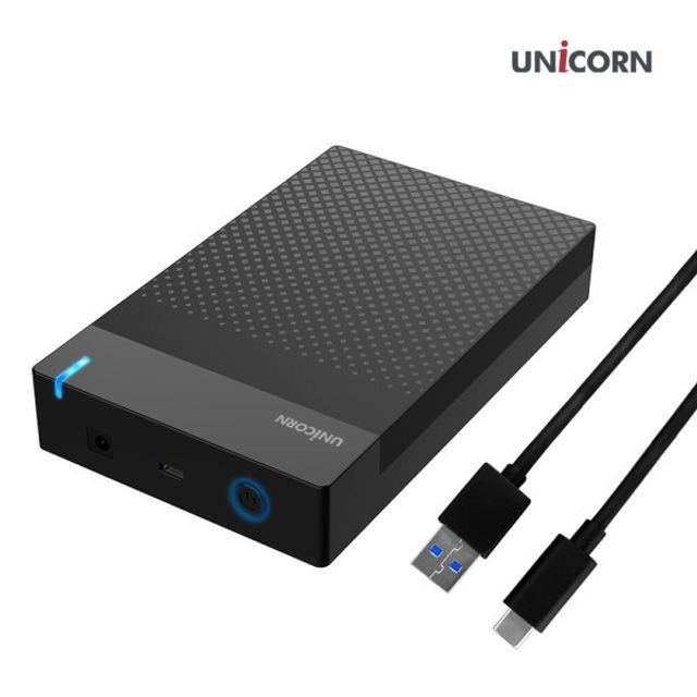 빠른 유니콘 USB 3.1 3.5인치 HDD SSD 외장하드 케이스 HDD-500V - 상품 이미지