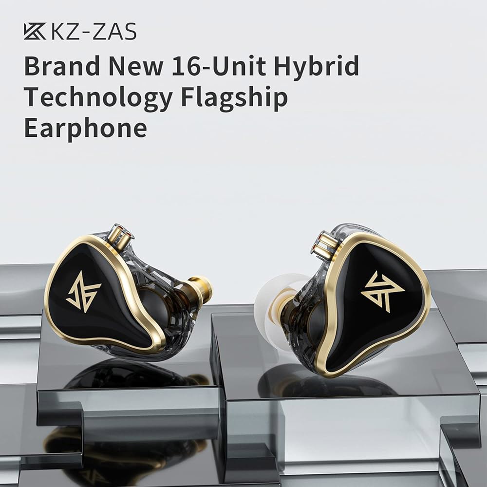 이어 모니터 이어폰 7BA+1DD 8 유닛 하이브리드 기술 IEM 헤드폰 소음 차단, 코어 케이블 3.5mm 잭 유선 이어버드 8개(마이크 없음, 흰색) - 상세 이미지 2