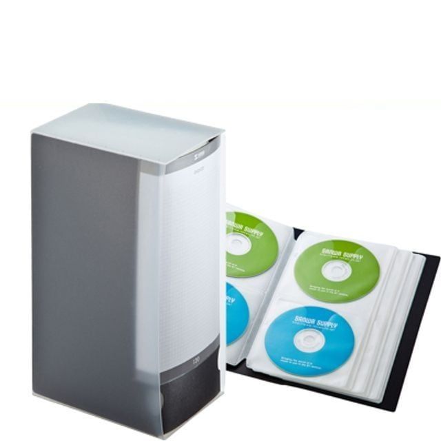 안전한 CD DVD 블루레이 파일형 수납 보관함 앨범 케이스 블랙 120매 - 상품 이미지