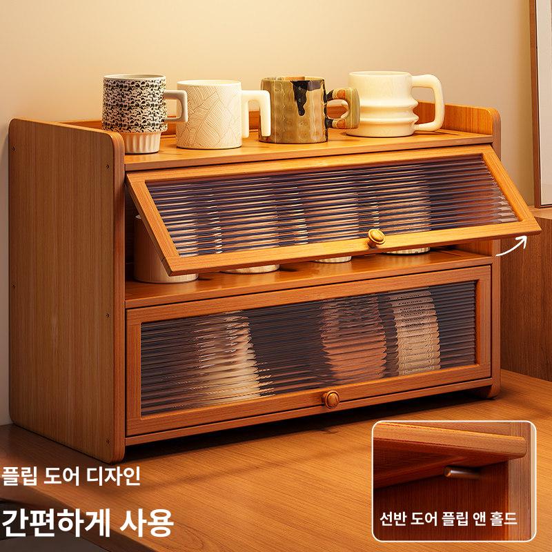 원목 빈티지 틈새 베란다 수납 3단 35cm - 상세 이미지 2