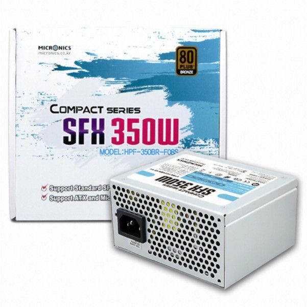 마이크로닉스 SFX-350W 80plus 브론즈 PC 파워 - 상품 이미지