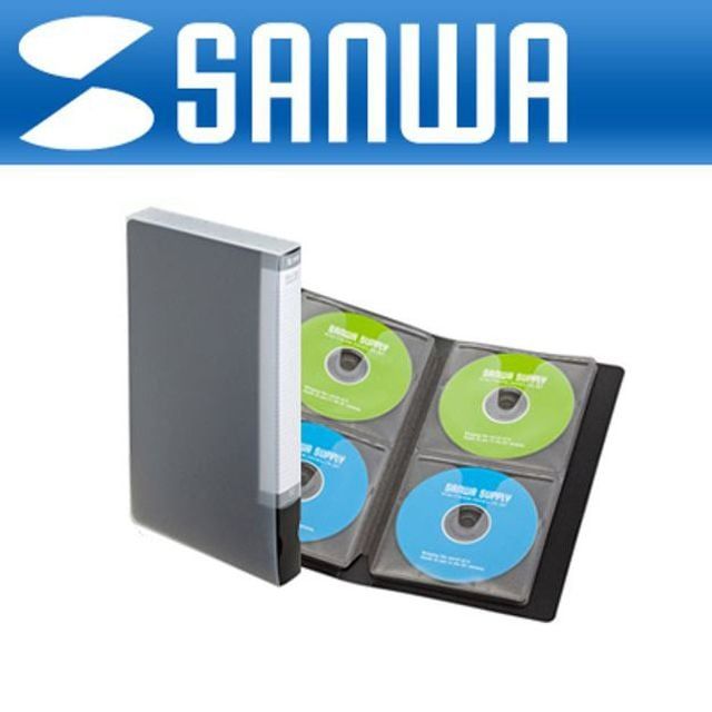 안전한 CD DVD 블루레이 파일형 수납 보관함 앨범 케이스 블랙 32매 - 상품 이미지