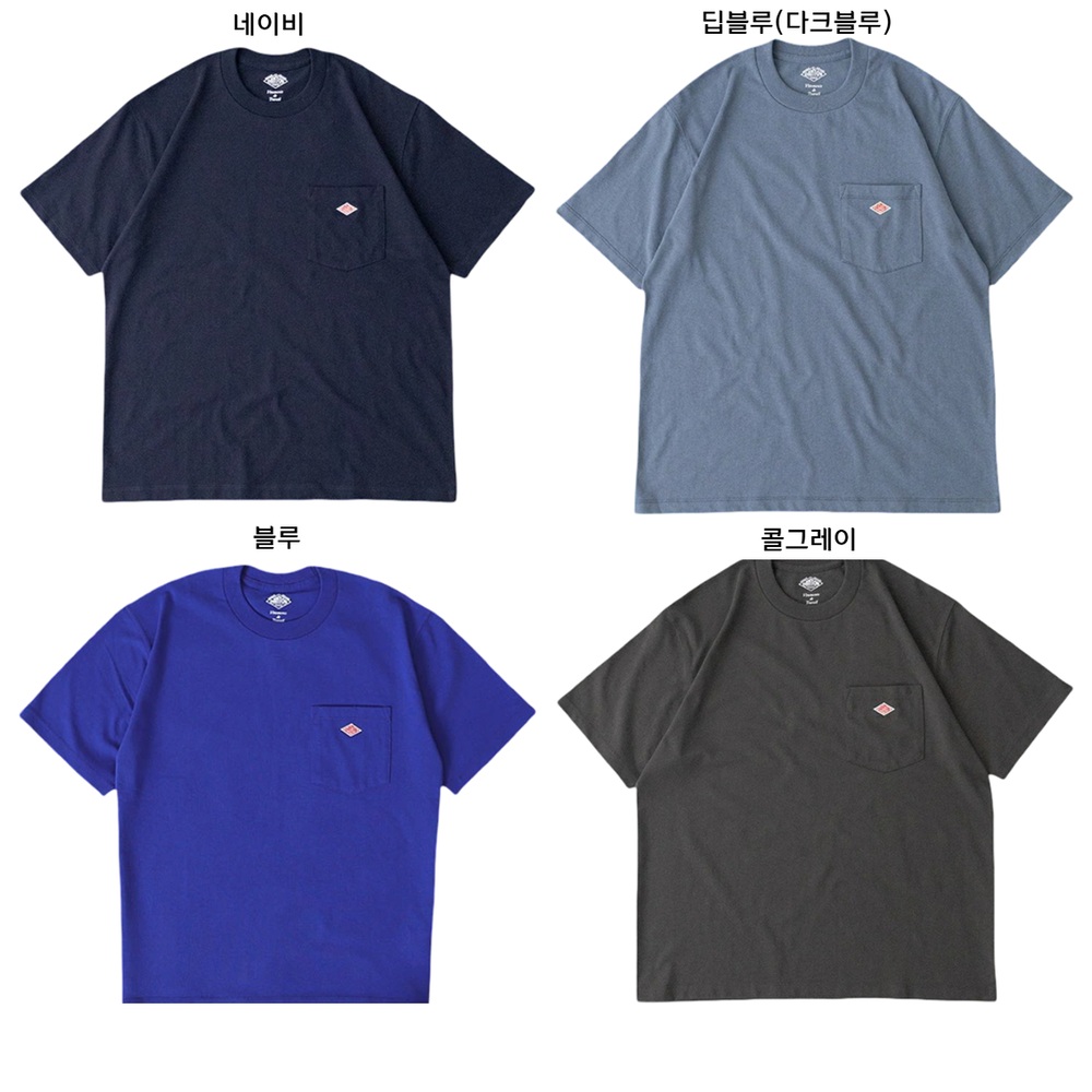 단톤 로고 포켓 반팔티셔츠 남성 여름티셔츠 DT-C0198TCB 26SS 이미지 2