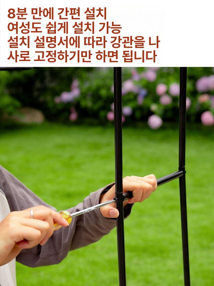 하프 아치 장미 프레임 지지대 포도 야외 화단 반쪽 고급형 내구성 강화 튼튼한 제품 상품 - 상세 이미지 5