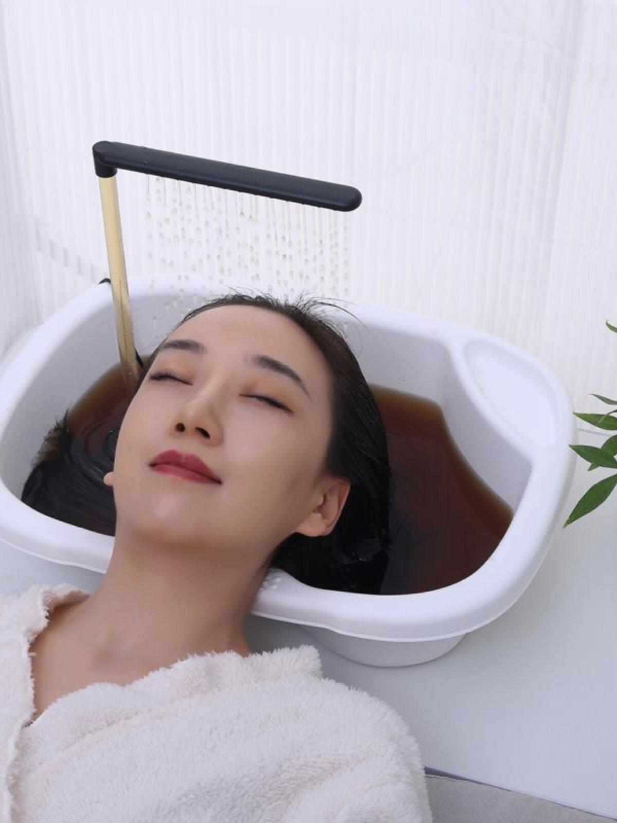 헤어 스파 두피 물순환기 기계 홈케어 관리 가열 이중 출수 펌프 2 드립 파이프 곡관 - 상세 이미지 3