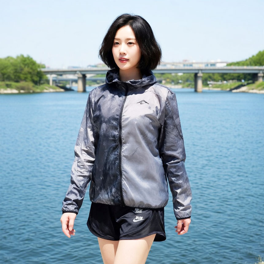 나이키 여자 여름 바람막이 패커블 트레일 러닝 등산 후드 집업 자켓 FN6854-010 - 상세 이미지 3