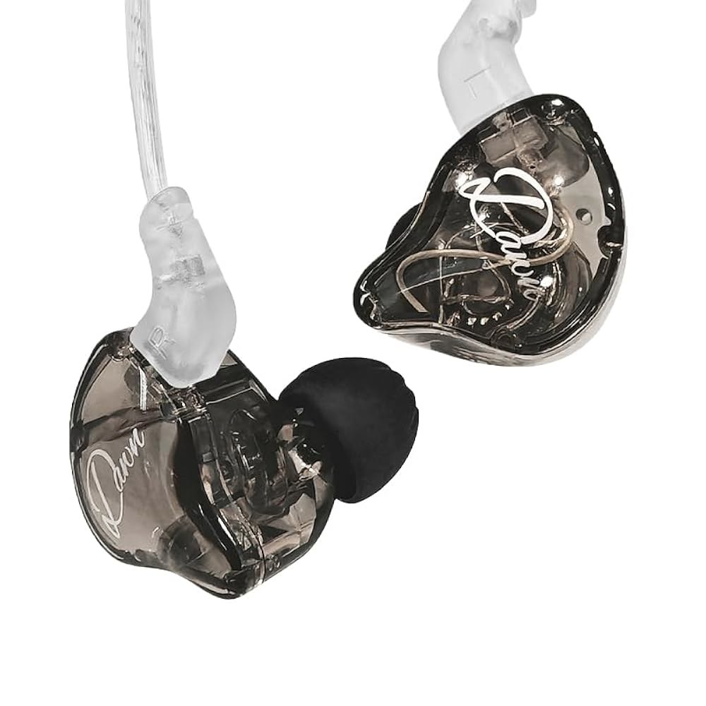 뮤지션을 위한 KZ 던 IEM 이어폰, 3.5mm 인이어 모니터 헤드폰, 마이크 없음, 스튜디오, 게임 및 하루 종일 착용할 수 있는 소음 차단 유선 이어버드 - 상품 이미지