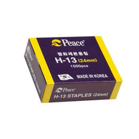 짱이상회 피스 제본용 스테플러심 H13-24mm 피스코리아제본용침 스테플러침
