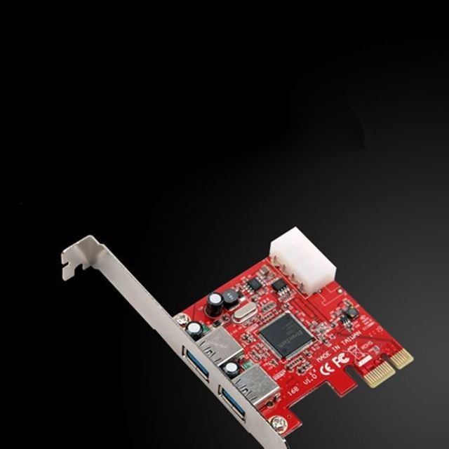 PCI Express to USB 3.0 2Port 헤더 핀 확장 젠더 케이블 카드 - 상품 이미지