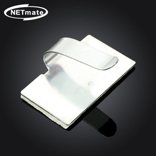NETmate 철재 금속 메탈 전선 케이블 정리 고정 새들 클램프 100EA 25x15mm - 상품 이미지