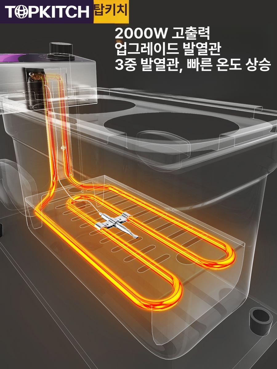 국수 포차 해면기 파스타 면탕기 라멘 업소용 우동 WBT-4L (2구 면 조리기) - 상세 이미지 2