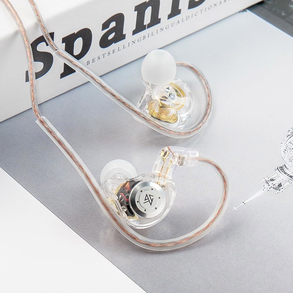 KZ EDX Pro 이어 모니터 헤드폰 IEM 이어폰 듀얼 DD HiFi 스테레오 사운드 스테이지 유선 노이즈 캔슬링 게이밍 이어버드 가수 오디오필즈 Cyan no Mic - 상세 이미지 3