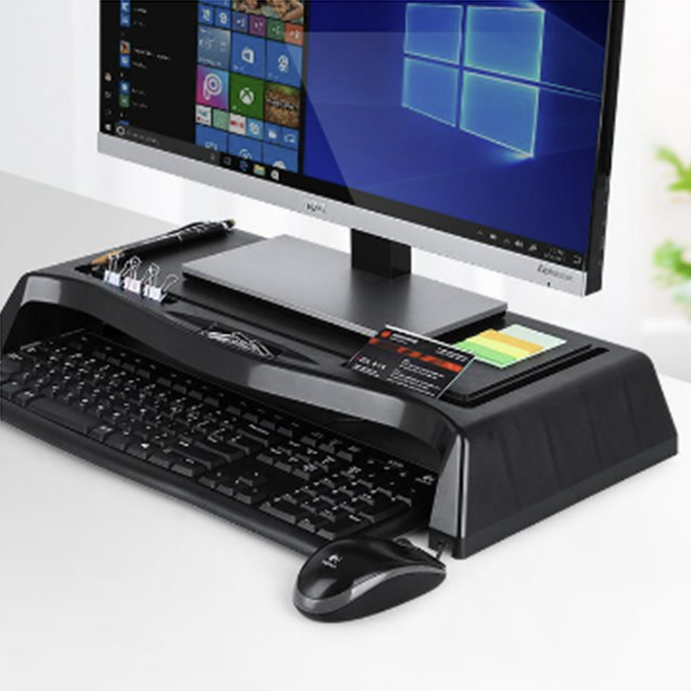 튼튼한 고급형 데스크탑 PC 컴퓨터 모니터 받침대 선반 스탠드 - 상품 이미지