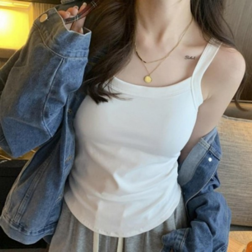 브라탑 캡나시 런닝나시 민소매탑 여성이너 여름나시 - 상품 이미지