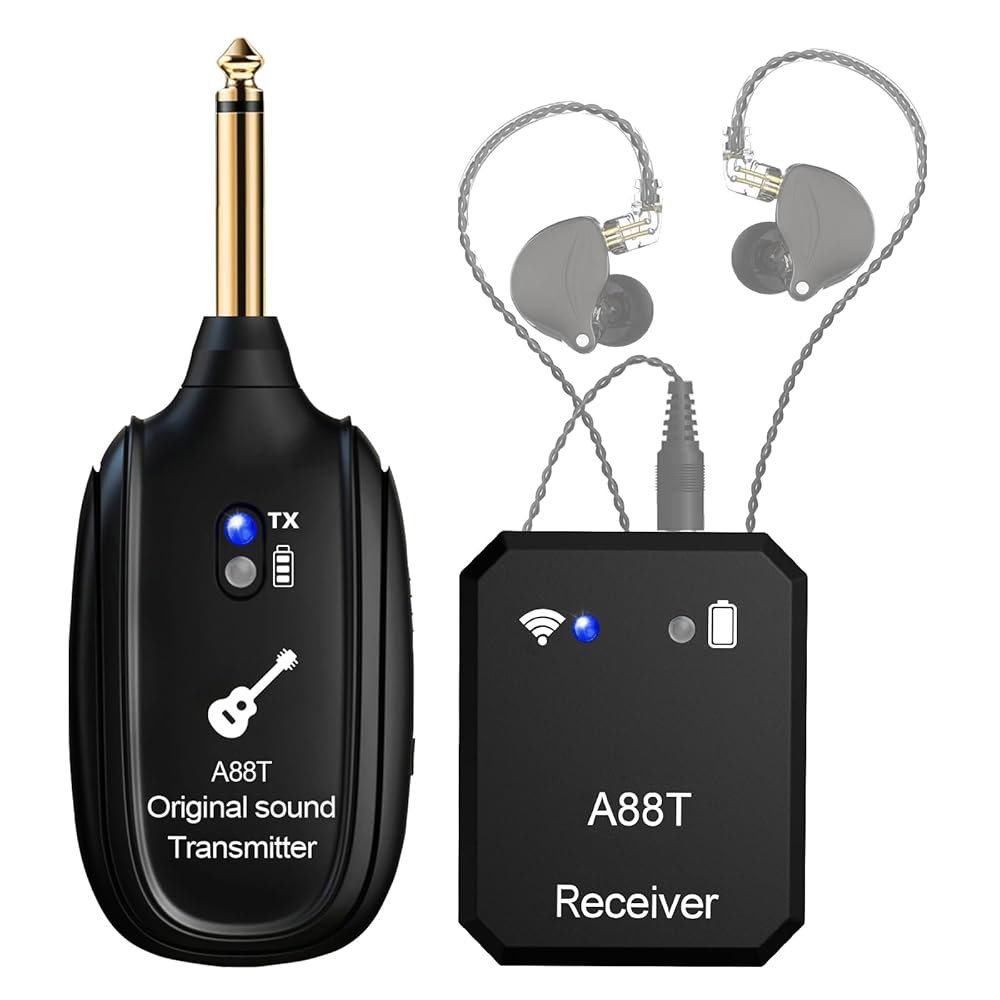 INGPARTNER 무선 인이어 모니터 시스템, 2.4GHz IEM 스튜디오용 모니터링, 밴드(A88T) - 상품 이미지