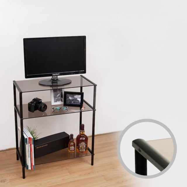 튼튼한 Coms 데스크탑 PC 높이조절 TV 모니터 프린터 3단 선반 스탠드 받침대 거치대 - 상품 이미지
