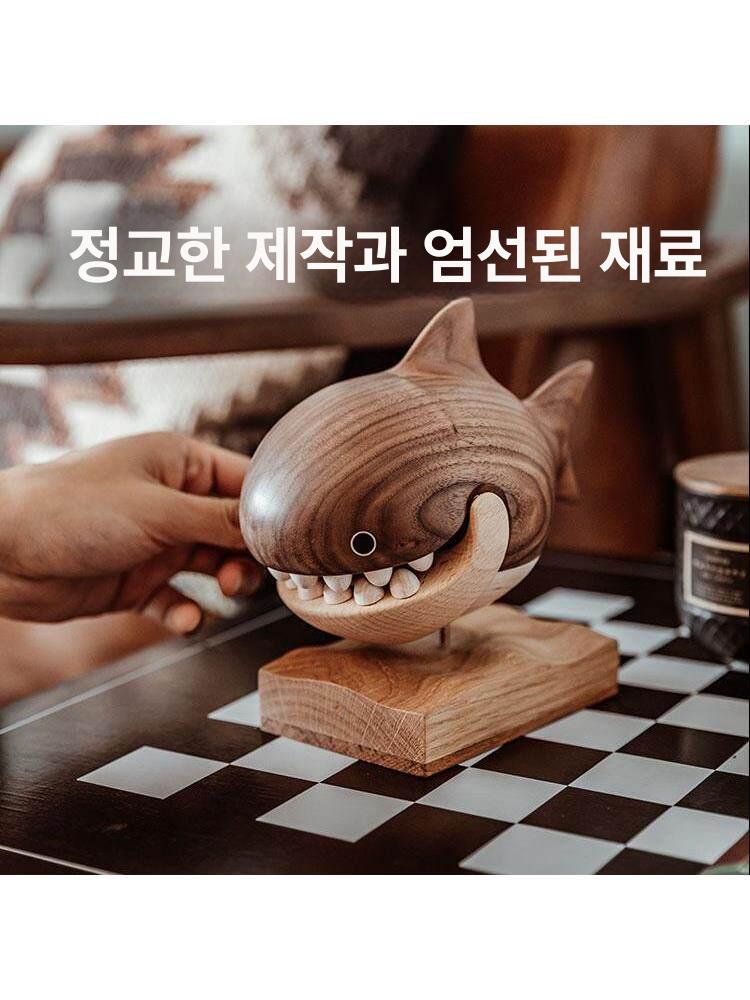 상어 유치 보관함 치아보관 유치함 장식품 입 큰 용 향 상자 - 상세 이미지 3