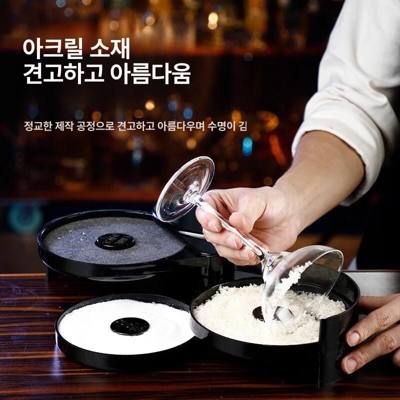 칵테일 리머 3단 도구 단일 설탕 소금 글래스 상품 3단 소금 테두리 상자 - 상세 이미지 5