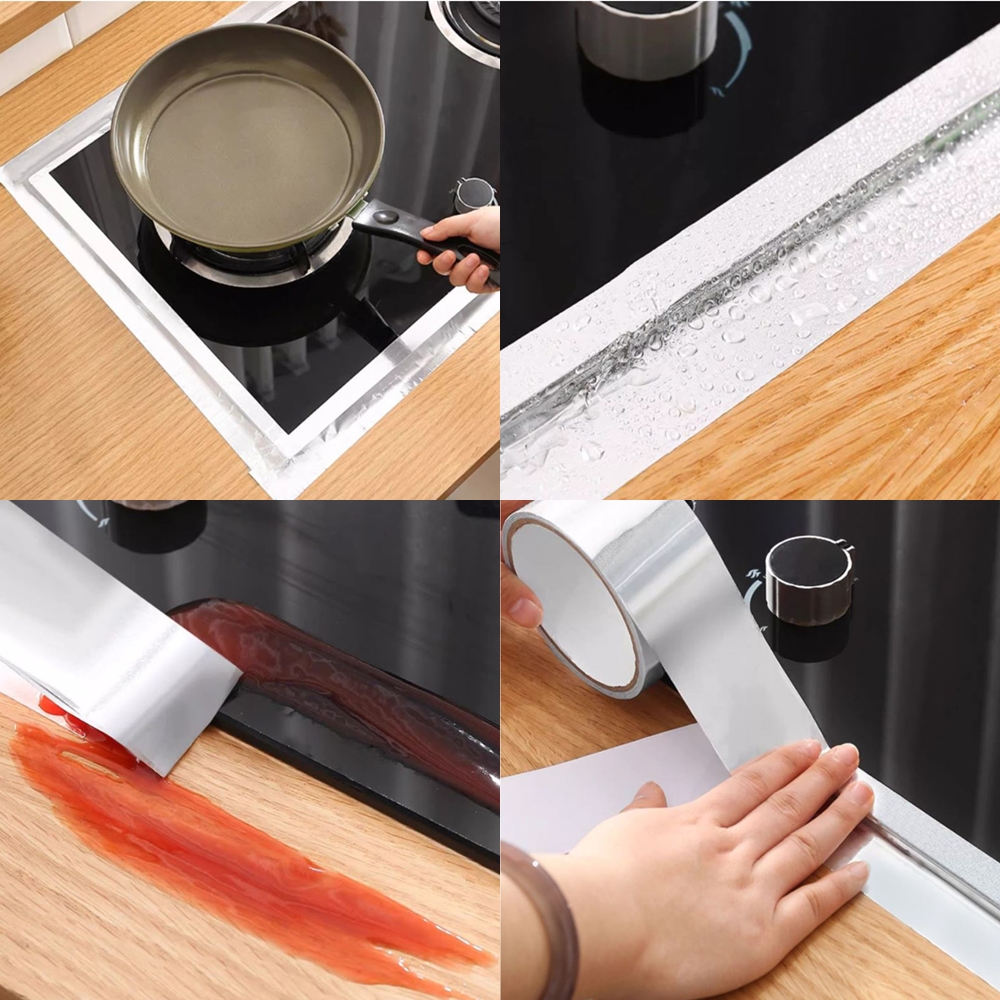 은색 은박 알루미늄 테이프 50mm x 5M 싱크대 보일러 연통 덕트 닥트 주방 화장실 - 상품 이미지