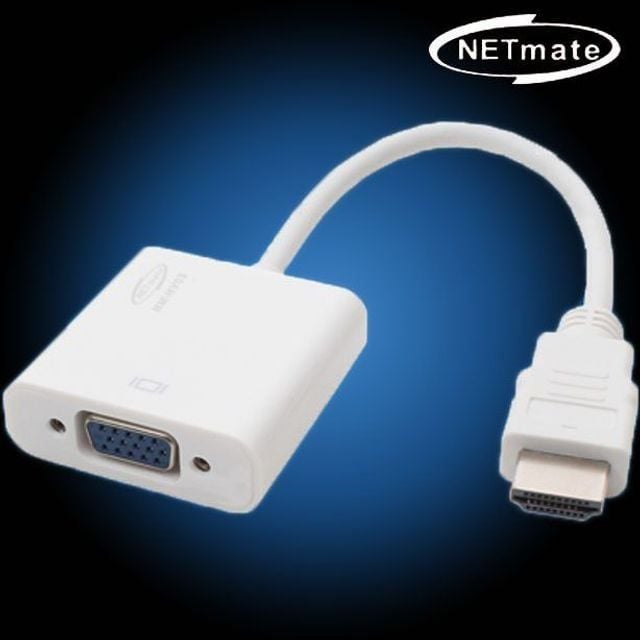 선명한 변환 넷메이트 VGA RGB to HDMI 영상 컨버터 NM-HV03 - 상품 이미지