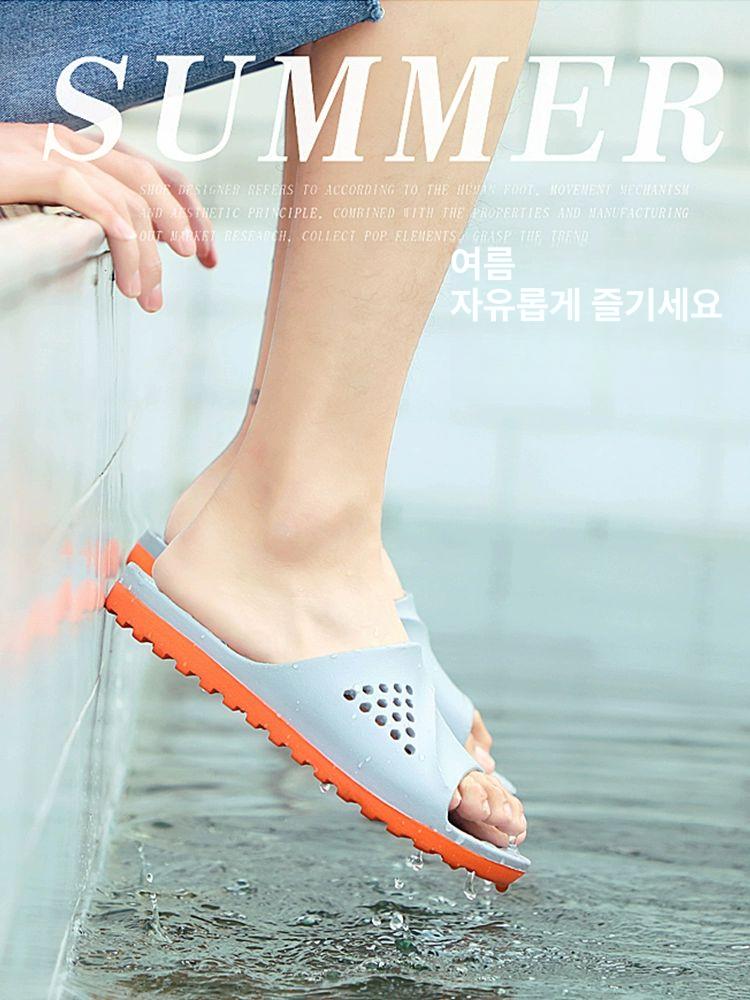 빅사이즈 욕실화 300 화장실슬리퍼 회색 290 큰발 A. 그레이 오렌지 35 - 상세 이미지 5