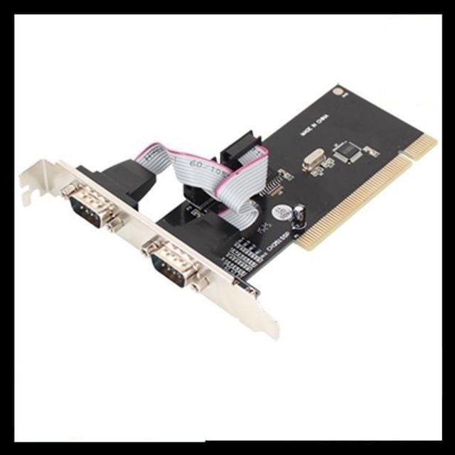안정적인 PC용 PCI 2포트 RS232 시리얼 인터페이스 확장 카드 - 상품 이미지