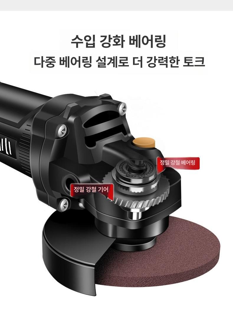 소형 그라인더 무선 핸드 광택 공구 미니 절단기 연마 플래그십 2500W 가변 속도 4m 코드 공장 - 상세 이미지 5