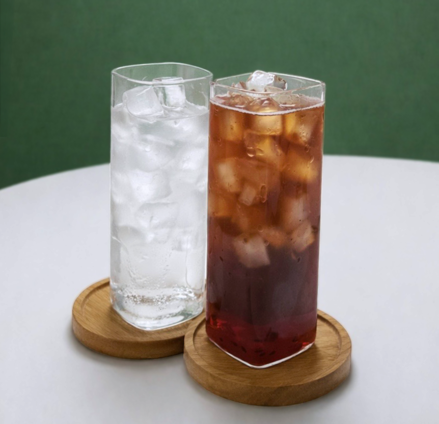 500ml 구름 내열 유리컵 홈카페잔 냉커피잔 커피숍컵 물컵 이미지 8