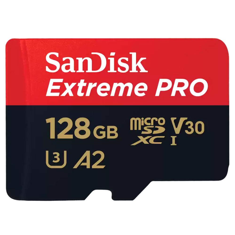 빠른 샌디스크 익스트림 프로 마이크로 SD카드 액션캠 드론 메모리 128GB - 상품 이미지