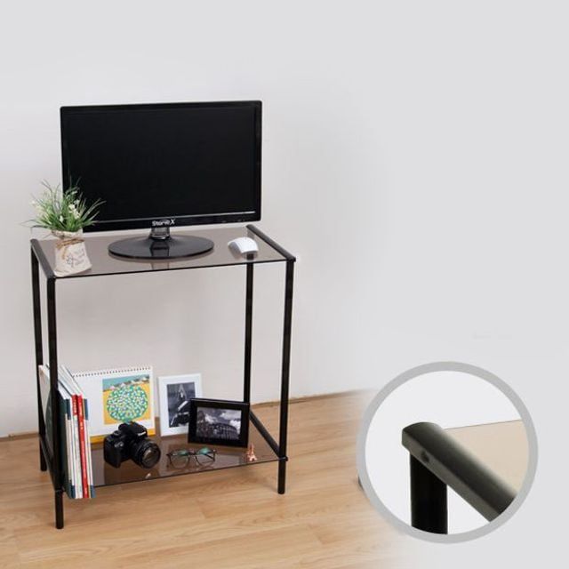 튼튼한 데스크탑 PC 일반형 높이조절 TV 모니터 프린터 2단 선반 스탠드 받침대 - 상품 이미지