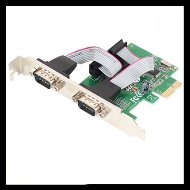 PnK PC용 PCI Express 2포트 RS232 시리얼 통신 카드 P002A - 상품 이미지