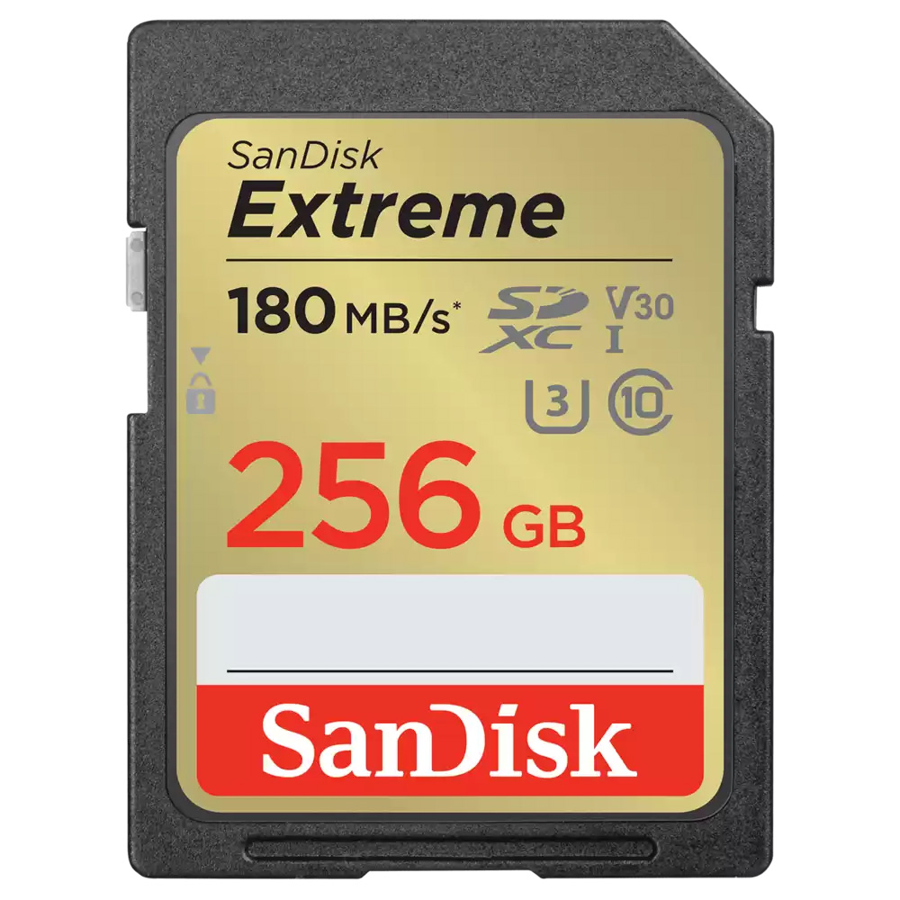 고속 샌디스크 익스트림 SD카드 디카 4K 카메라 메모리카드 256GB - 상품 이미지