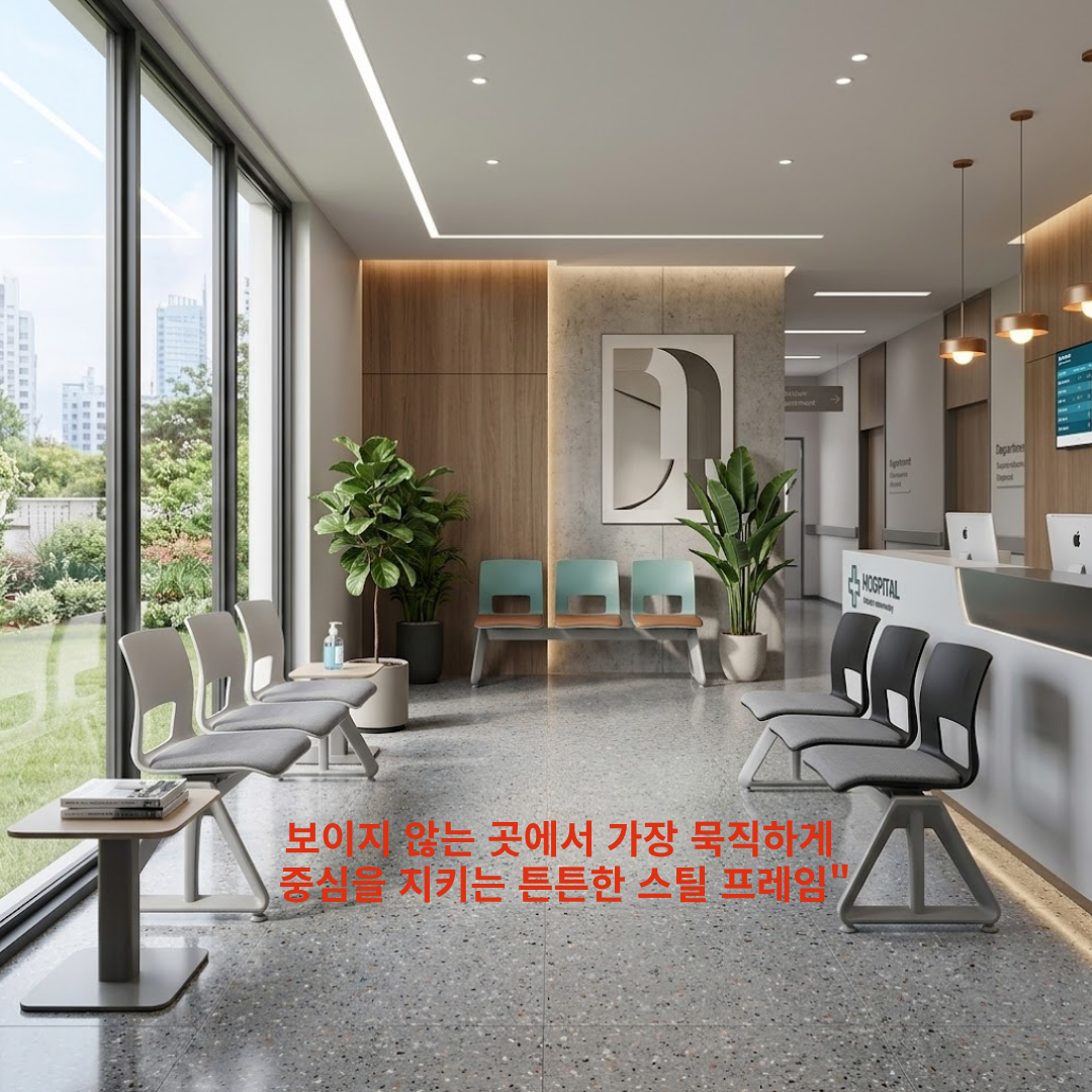 서원디자인 3인용 로비 대기 의자 시드 - 상세 이미지 3