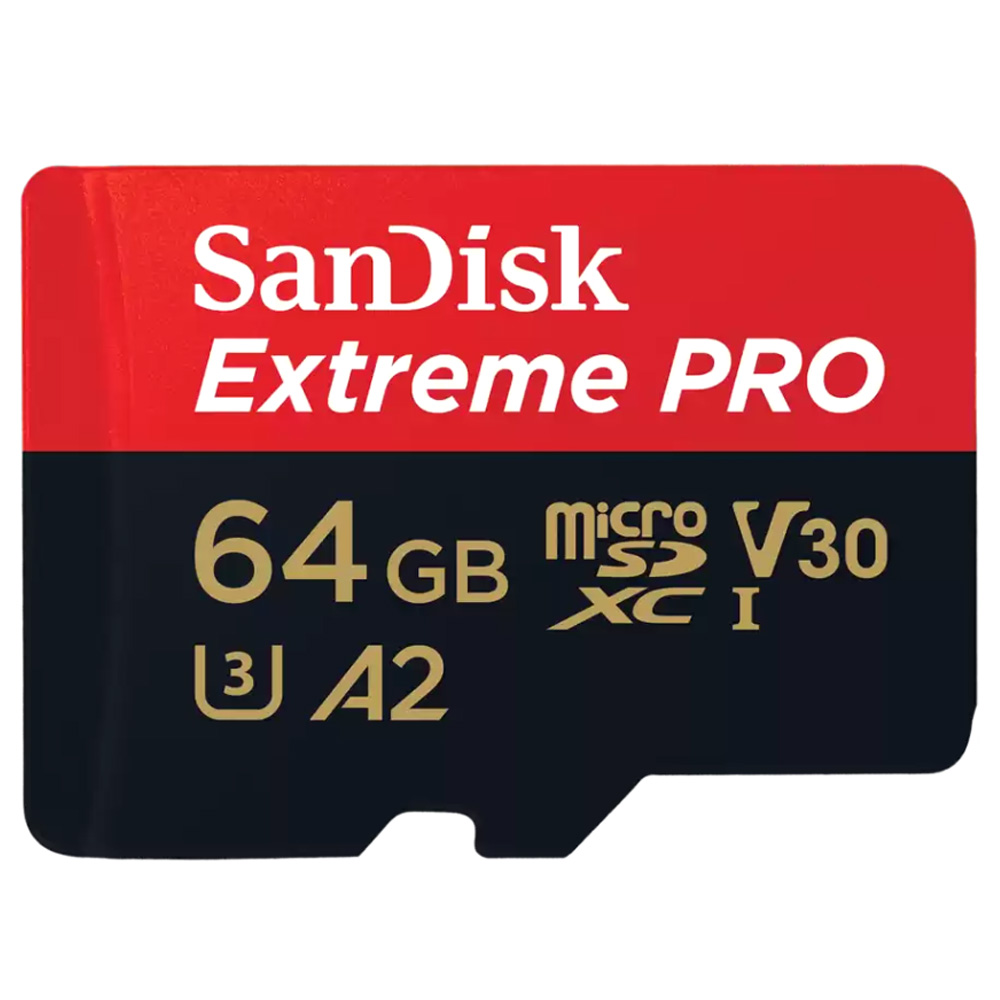 빠른 샌디스크 익스트림 프로 마이크로 SD카드 액션캠 드론 메모리 64GB - 상품 이미지