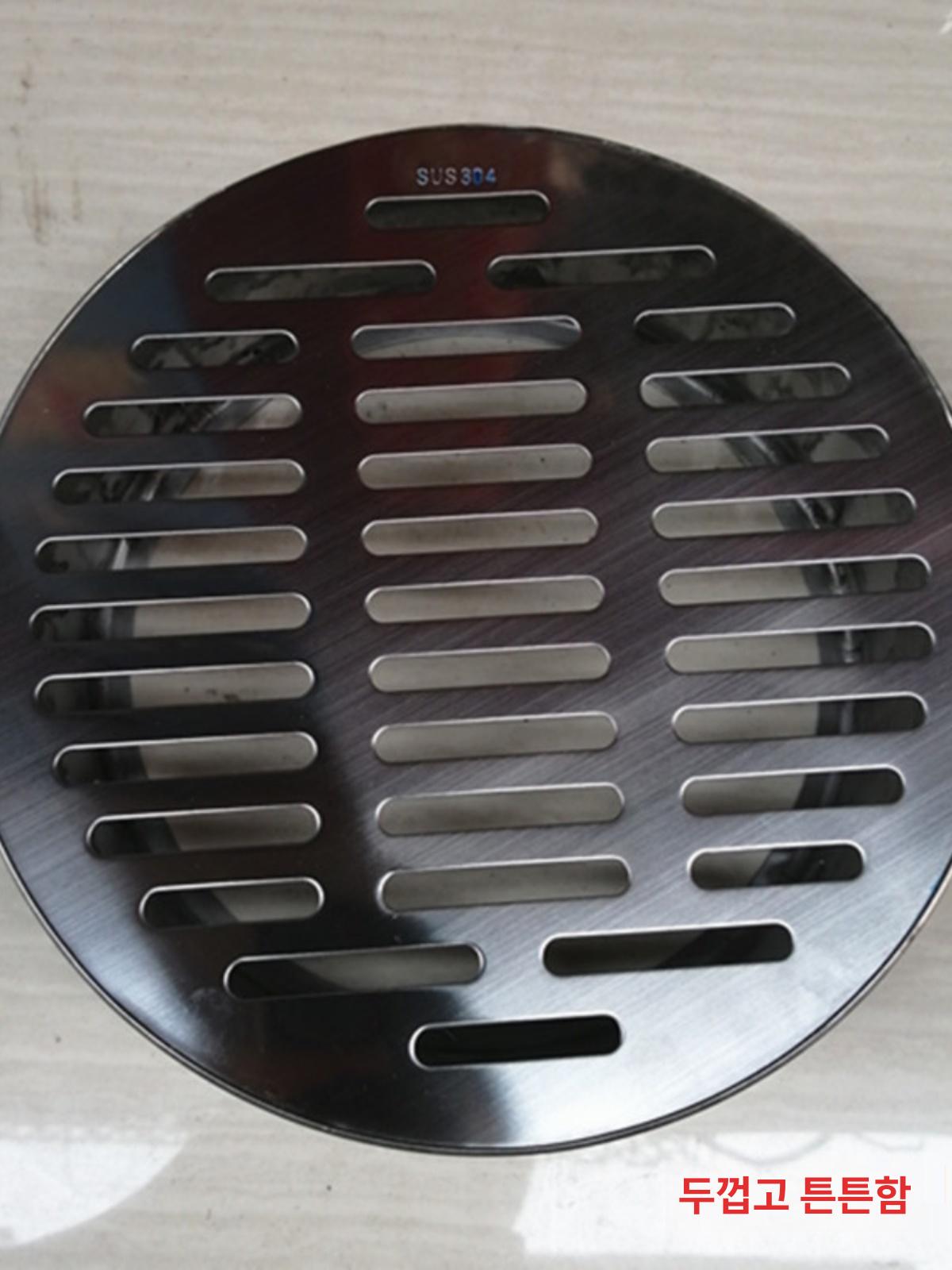 배수구 하수구 덮개 악취 베란다 거름망 배수관 트랩 93mm 파이프 스테인리스스틸 - 상세 이미지 4